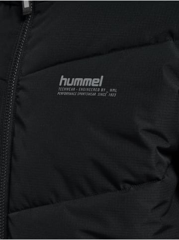 Hummel Trainingsjacke "Short Puffer Jacket" in Schwarz