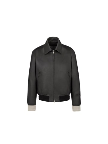 Dior Schwarz Kalbsleder Leder Jacke