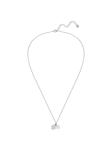 Glanzstücke München Kette aus Sterling Silber mit Zirkonia und Süßwasser-Zuchtperle in silber