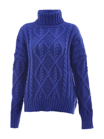 myMo Damen Rollkragenpullover in KÖNIGSBLAU