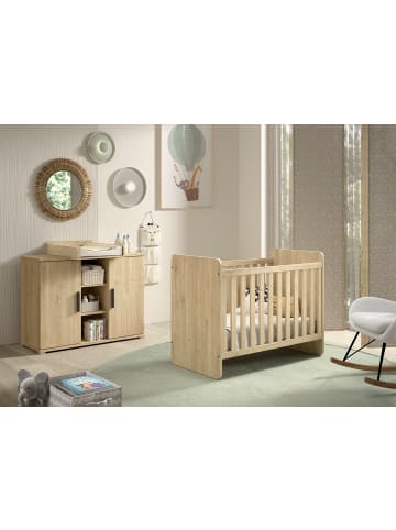 58 aufm Kessel BABYZIMMER Set Keelia Eiche Melamin 3tlg Möbel