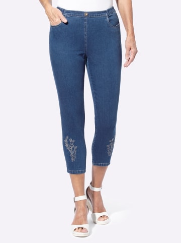 Sieh an! 7/8-Jeans in blue-stone-washed