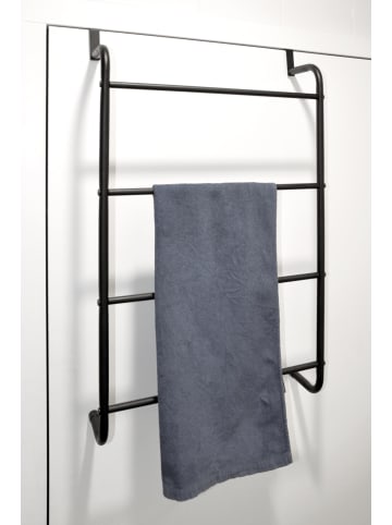 Storage Solutions Tür-Handtuchhalter aus Metall in Schwarz, (H) 73 x (L) 44 cm