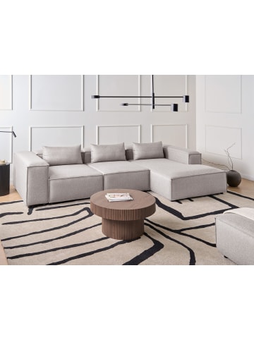 Beliani Ecksofa BRANDE in Braun - (W) 330 x (H) 70 x (L) 184 cm