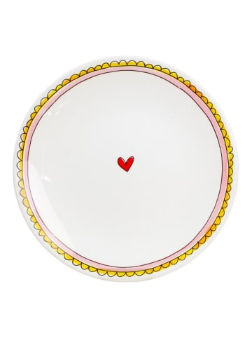 Blond Amsterdam Frühstücksteller Herz in Rosa - 22cm