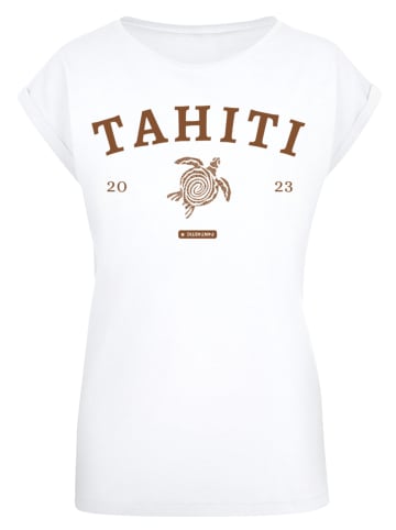 F4NT4STIC Extended Shoulder T-Shirt PLUS SIZE Tahiti in weiß