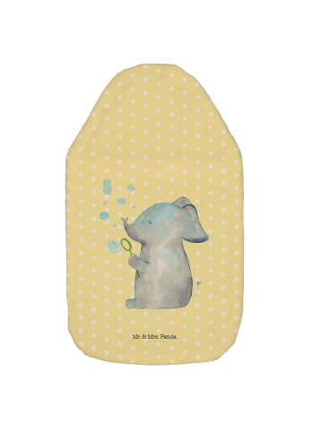 Mr. & Mrs. Panda Wärmflasche Elefant Seifenblasen ohne Spruch in Gelb Pastell