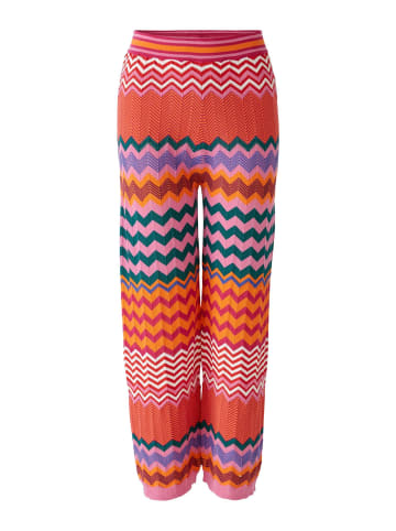 Oui Strickhose reine Baumwolle in pink orange