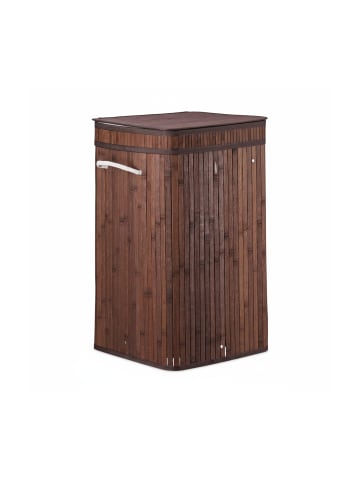 relaxdays Wäschekorb in Braun - (B)36 x (H)63 x (T)36 cm