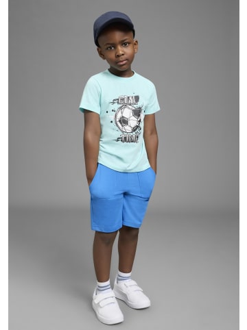 Kidsworld T-Shirt in türkis meliert