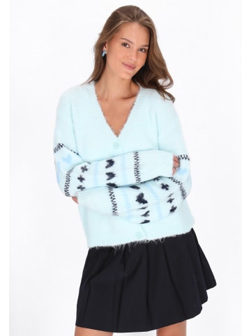 myMo Women Cardigan in aqua