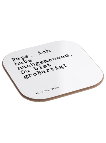 Mr. & Mrs. Panda Tischuntersetzer Papa, ich habe nachgemessen...... in Weiß