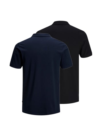 Jack & Jones Jack & Jones 2Pack Polo 2Pack Poloshirt Polohemd JJEBASIC POLO in dunkelblau