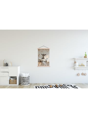 MuchoWow Lehrtafel / Wandbehang Weiß