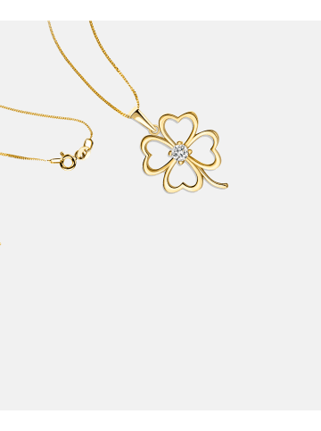 Diamant L'éternel Halskette aus 585 Gelbgold
