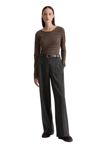 Marc O'Polo Ringel-Longsleeve regular in Dark Brown