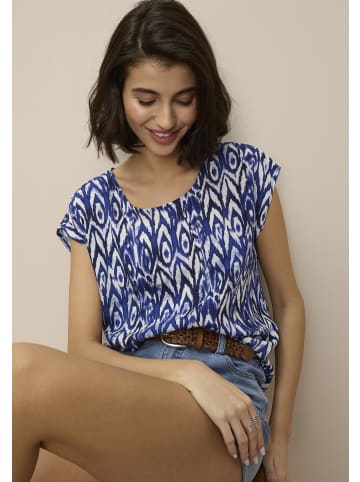 Tamaris Shirtbluse in blau gemustert