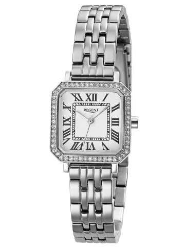 Regent F-1647 Damenuhr Quarz Silberfarben