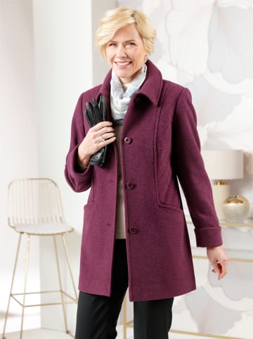 WITT WEIDEN Woll-Jacke in burgund-meliert