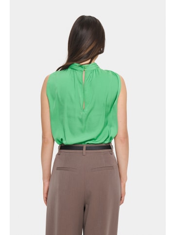 SAINT TROPEZ Ärmellose Bluse AileenSZ Gerade Passform in Greenbriar