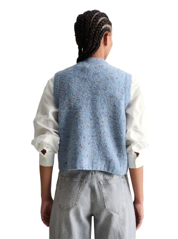 Marc O'Polo DENIM Ärmelloser Bouclé-Cardigan regular in Blue Dusk