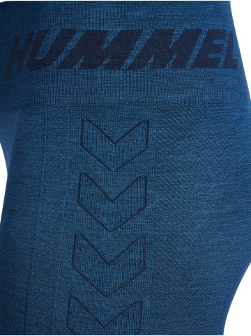 Hummel Hummel Leggings Hmlte Multisport Damen Atmungsaktiv Schnelltrocknend Nahtlosen in INSIGNIA BLUE MELANGE