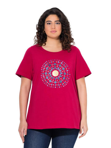 Ulla Popken Shirt in dunkle himbeere