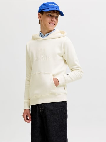 JACK & JONES Junior Kapuzenpullover in Whisper White