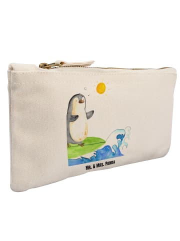 Mr. & Mrs. Panda Pouch Pinguin Surfer ohne Spruch in Weiß