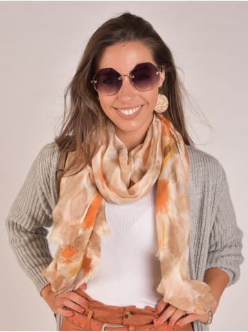 styleBREAKER Runde Sonnenbrille in Gold / Braun Verlauf