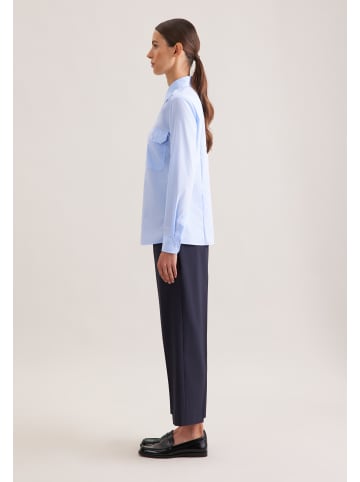 Seidensticker Pilotenbluse Slim in Hellblau