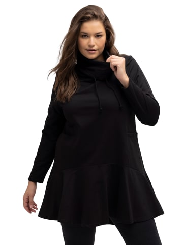 Ulla Popken Sweatshirt in schwarz