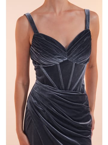 Unique Kleid Mystic Glamour Dress in Blue/Grey