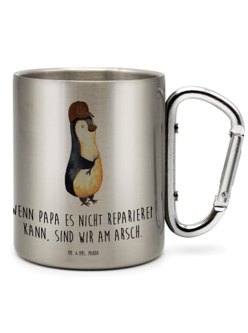 Mr. & Mrs. Panda Tasse Wenn Papa es nicht reparieren kann, sind ... in Silber
