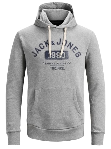 Jack and Jones Herren Hoody in Grau