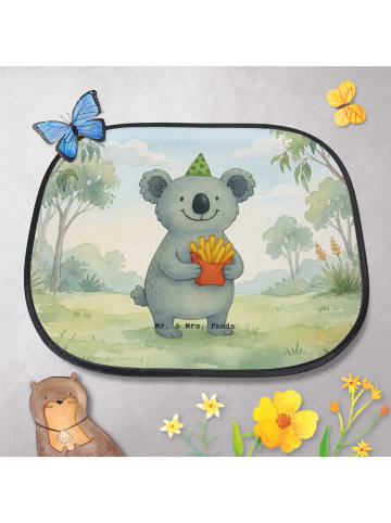 Auto Sonnenschutz Koala Pommes Design ohne Spruch in Weiß