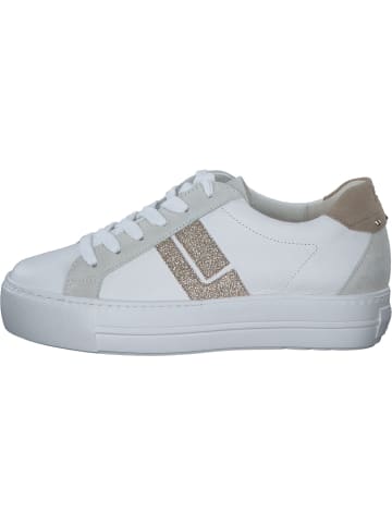 Paul Green Schnürschuhe in white/sand