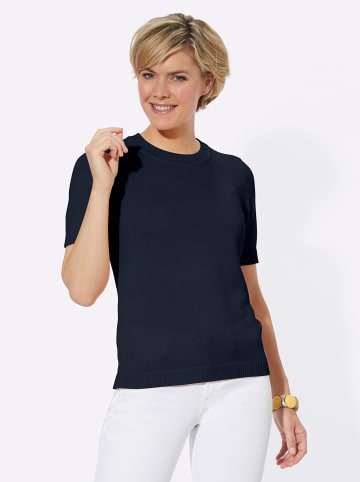 WITT WEIDEN Kurzarmpullover in marine