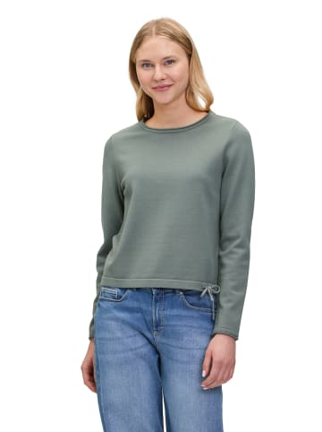 CARTOON Strickpullover mit Rundhalsausschnitt in Grün
