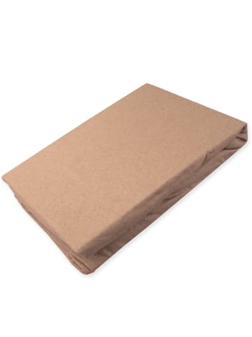 Setex Feinbiber Spannbettlaken in taupe