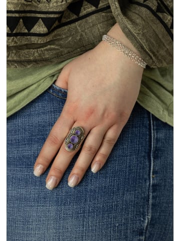 mantraroma 925er Silber - Ringe mit Amethyst