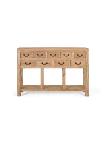 Giner y Colomer Konsole aus massivem Mindiholz mit 9 Schubladen in Brown