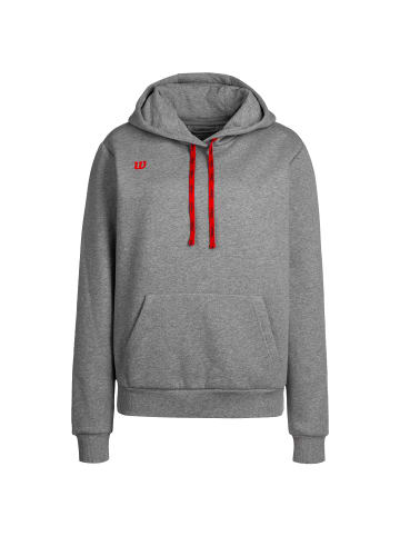 Wilson Hoodie Fundamentals in grau / rot