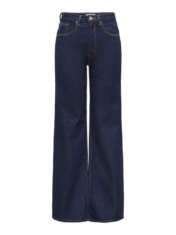 ONLY Jeans mit weitem Bein in Dark Blue Denim