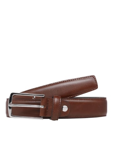 Jack & Jones Legerer Echtleder Gürtel Leather Belt JACCHRISTOPHER in Braun