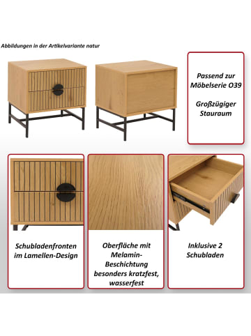 MCW Nachttisch O39 50x48x39cm, Natur