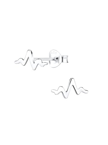 Alexander York Ohrstecker HEARTBEAT in 925 Sterling Silber, 2-tlg. in silber