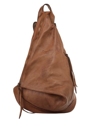 Samantha Look Rucksack echt Leder in cognac