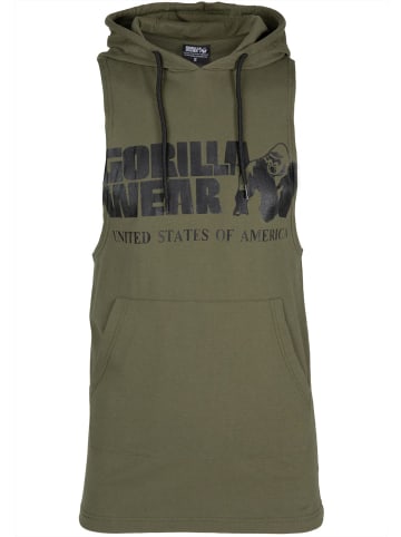 Gorilla Wear Tanktop mit Kapuze - Rogers - Armeegrün