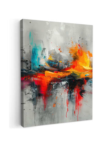 MuchoWow Leinwand bilder Abstrakte Kunst Explosion (BxH)